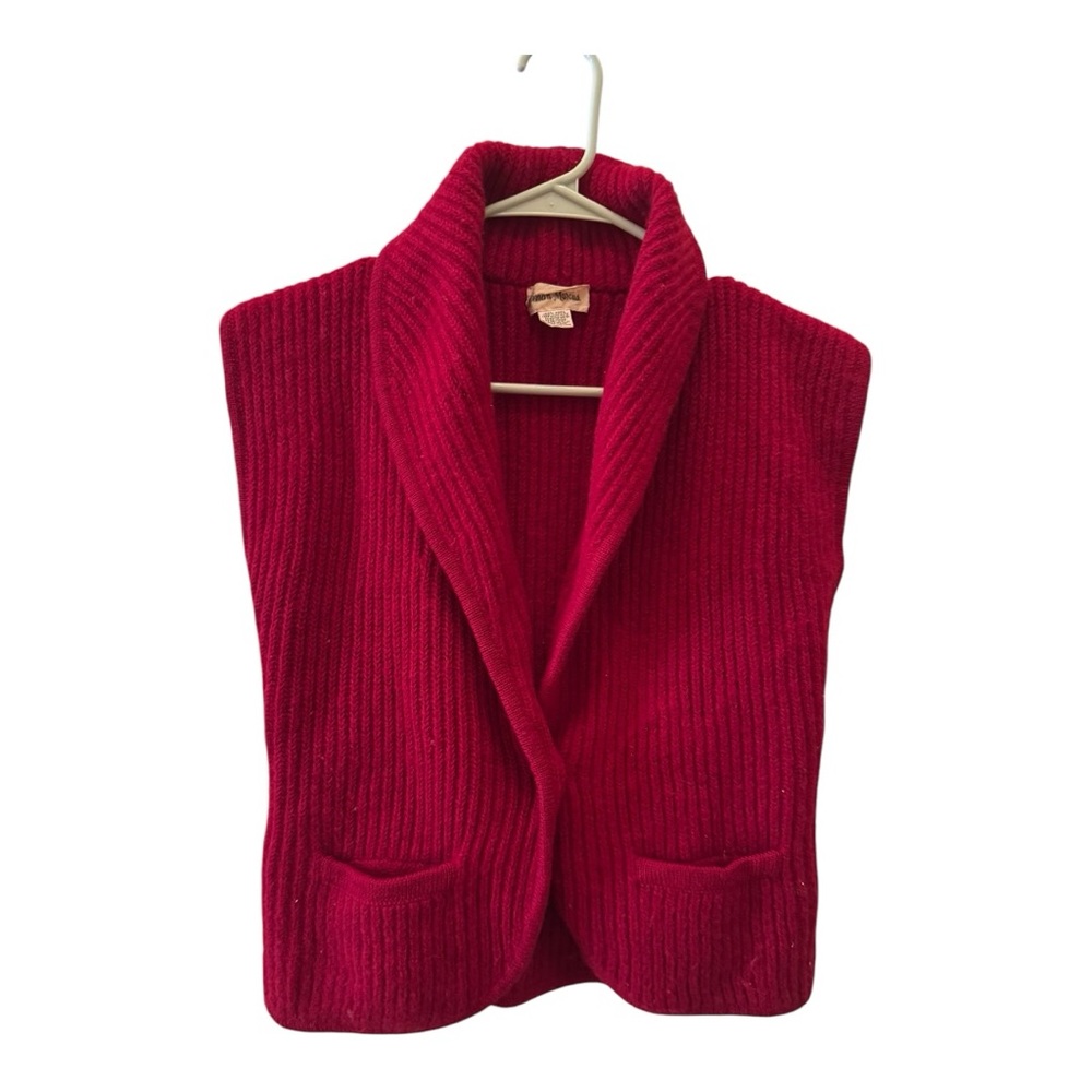 Rare Y2K  Neiman Marcus 100% Wool Vest Jacket Women
Made in Hong kong
